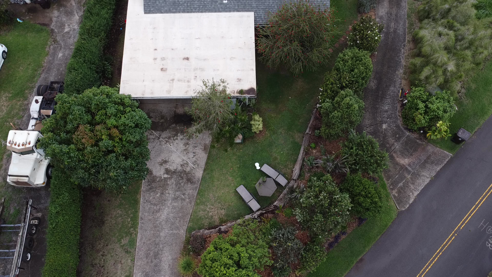 Aerial view of Maui neighborhood